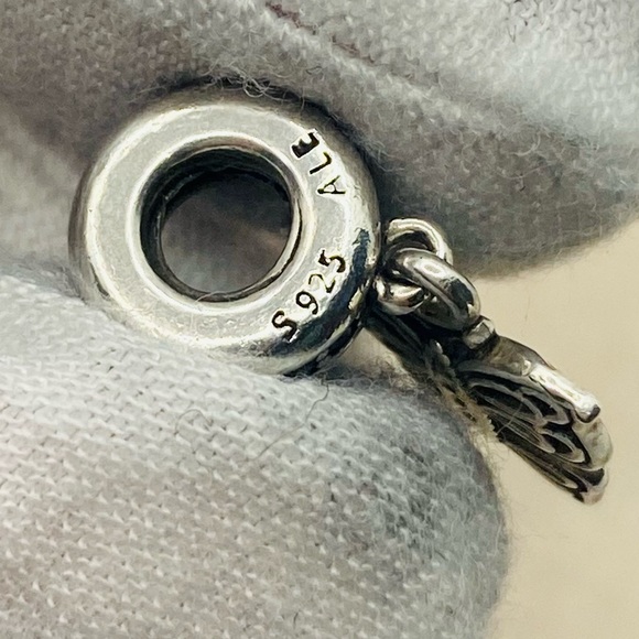 EUC Pandora 791255CZ Sterling Silver Love Takes Flight Butterfly Dangle Charm - Picture 8 of 9